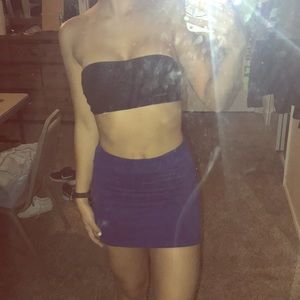 Royal Blue Mini Skirt